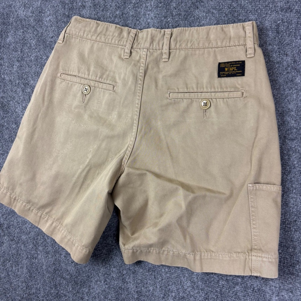 WTAPS Concrete Environment Khaki Shorts Mens Size 1 Cotton Twill Made in Japan